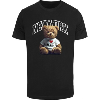 Mister Tee Тениска в черно Mister Tee New York College BearUB-MT3763-00007 - Черен, размер XL