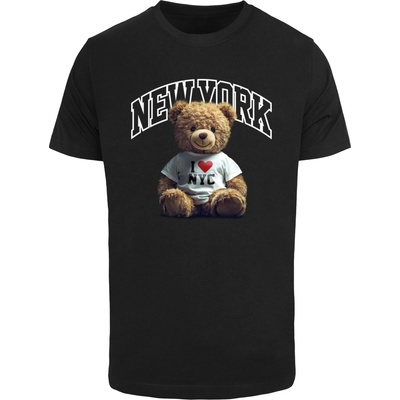 Mister Tee Тениска в черно Mister Tee New York College BearUB-MT3763-00007 - Черен, размер XL