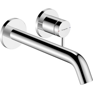 Hansgrohe Tecturis S - Смесител за мивка за вграждане, с изпразнител, за двуотворен монтаж, EcoSmart, хром 73351000 (73351000)