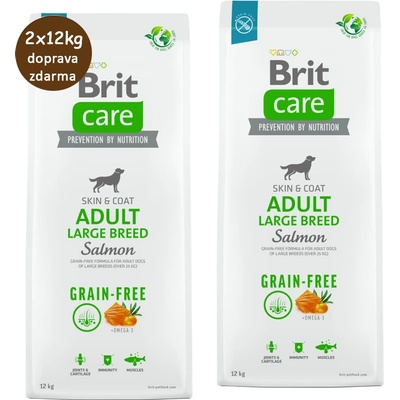 Brit Care Grain-free Adult Large Breed Salmon 2 x 12 kg