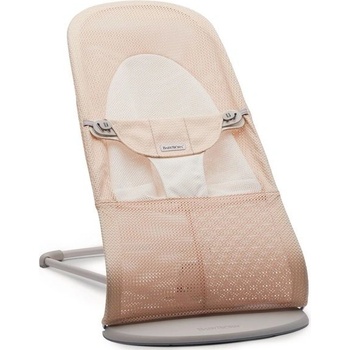 BabyBjörn Balance Soft Pearly růžová White mesh světle šedá konstrukce