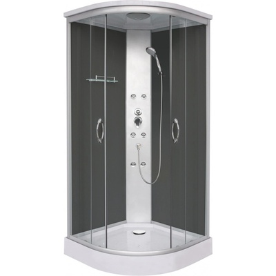 Sanotechnik Sprchový box Punto antracitový 90 x 90 x 215 cm – Zboží Dáma