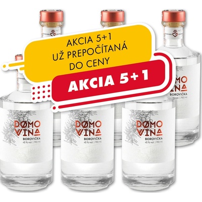 Domovina Borovička 0,7 l (čistá fľaša)