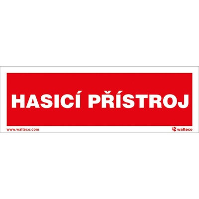 Walteco Hasiaci prístroj FTL, 150x50mm, plastová tabuľka , 20129