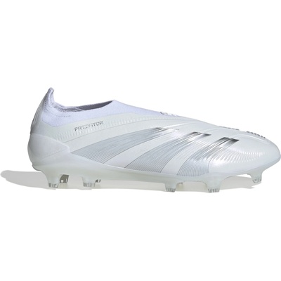 Adidas Футболни бутонки Adidas 24 Predator Elite Laceless Firm Ground Football Boots - White/Silver