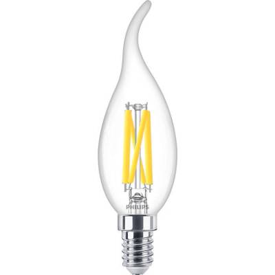 Philips Svíčková LED žárovka MASTER Value DT 3.4-40W E14 927 BA35 CL G