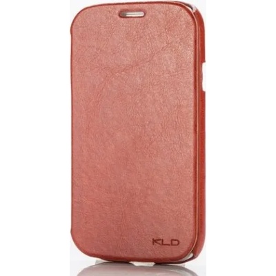 Samsung Страничен калъф тип тефтер за Samsung S7562 S Duos Enland кафяв