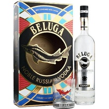 Beluga Noble Rocks 40% 1 l (dárkové balení 1 sklenice)