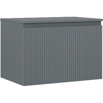 Mexen Rivel баня шкаф под мивка 70 см с плот, 1 чекмедже, гофриран, мат графит - 91A20-07047-1-BFC66 (91A20-07047-1-BFC66)