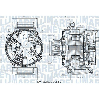 Generátor MAGNETI MARELLI 063731546110