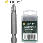TROY Накрайници за отвертка (PZ0x50mm) (T 22229)