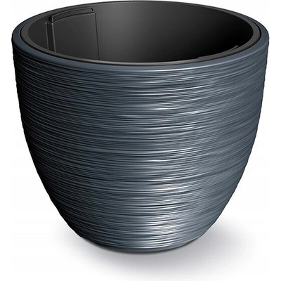 Prosperplast Květináč plast šedý 47 x 47 x 38,5 cm