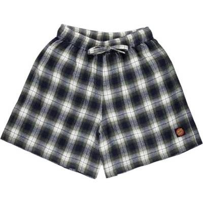 Santa Cruz kraťasy Classic Check Shorts Navy/green Check NAVY green check