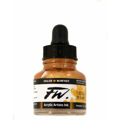 Daler-Rowney FW artist akrylový tuš 29,5 ml gold imit