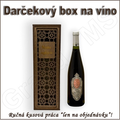 Darčekový box na fľašu 12