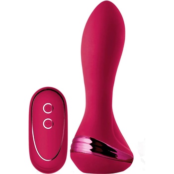 DreamToys Sparkling Inflatable Remote Vibrator Isabella Red