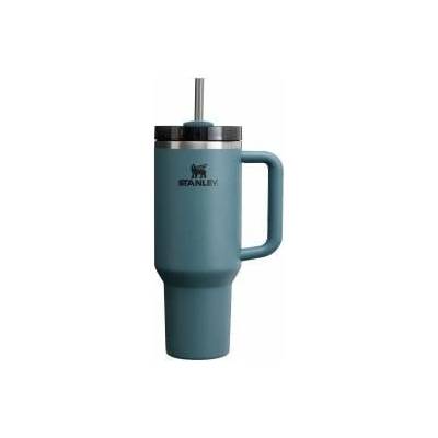 STANLEY 1913 Quencher H2.0 Flowstate Drinking Bottle with Straw 1.2L - Thermo Mug Cools Up to 11 Hours, 48 Ice Cooled - Dishwasher Safe - Thermos Bottle BPA Free Stainless Steel - Blue Spruce - 100000144046