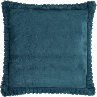 Catherine Lansfield Dekorační polštář 55x55 cm Velvet and Faux Fur - Catherine Lansfield (DS/54492/W/CU55/TEA)