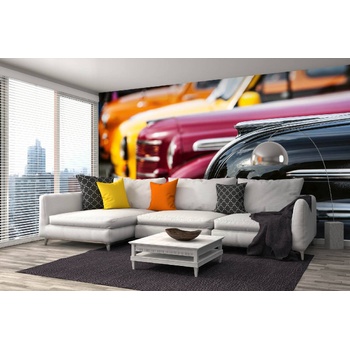 DIMEX ART s. r. o Самозалепваща се флизелинова фототапета луксозни ретро автомобили 375 x 250 см