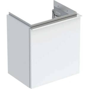 Geberit iCon - Шкаф за мивка 37x42x28 cm, 1 врата, панти отляво, гланцово бяло 502.301. 01.2 (502.301.01.2)