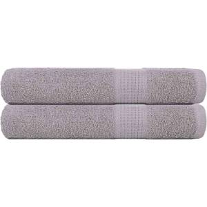 vidaXL Кърпи FROGN 2 бр. Сиви 100x200 см 360 г/м2 (136842)