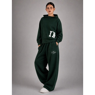 Dámské oversize tepláky Lahvově zelená