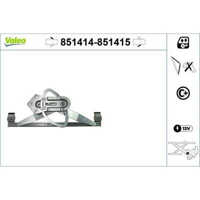 Zvedací zařízení oken VALEO 851415