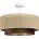 BELIS Плафон SARTA 1xE27/60W/230V Ø 45 см кафяв/юта (BE0938)