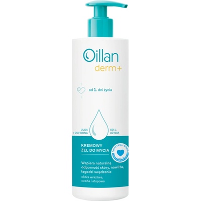 Oillan Derm+ krémový čistiaci gél a telá, 400 ml