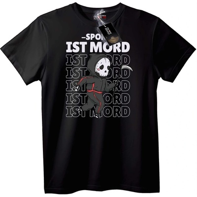NOONEBRAND Тениска Смъртоносец 'IST MORD' - 6XL, White