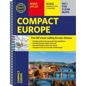Philip's Compact Atlas Europe | Philip's Maps (ISBN: 9781849076487)
