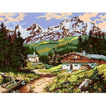 Image 1 of Казанлъшки гоблени Гоблен Планинска ферма Puppets (Унгарски)