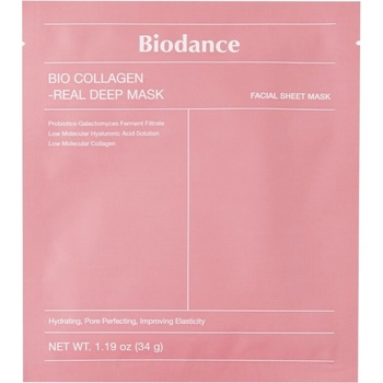 Biodance - Bio-Collagen Real Deep Mask - Spevňujúca plátienková maska s kolagénom - 1 ks / 34 g