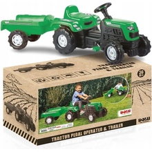 DOLU Šlapací traktor Ranchero s vlečkou zelený