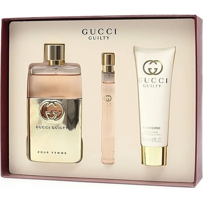Gucci Guilty Gucci Guilty Pour Femme EDP 90 ml + EDP cestovný sprej 10 ml + telové mlieko 50 ml