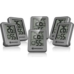 Bresser set of 6 thermometer hygrometers - digital room thermometer for checking indoor humidity - 7000015MGU000 (7000015MGU000)