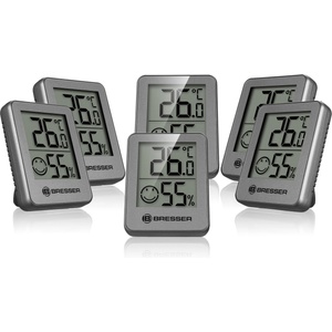 Bresser set of 6 thermometer hygrometers - digital room thermometer for checking indoor humidity - 7000015MGU000 (7000015MGU000)