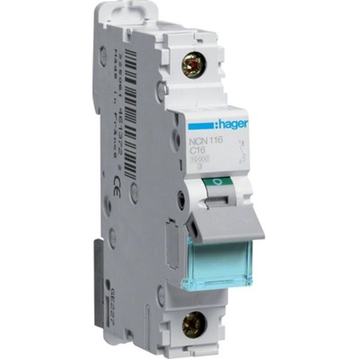 Hager Electro 1p C 16A 10kA NCN116