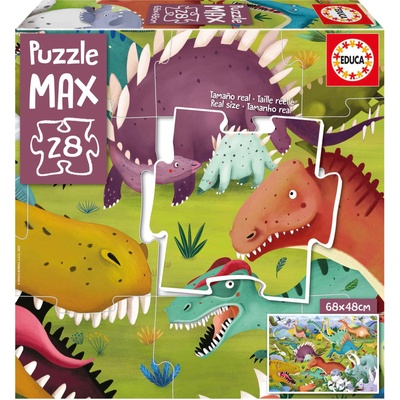 Educa - Puzzle Dinosaurios MAXI - 1 - 39 piese