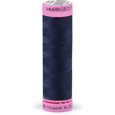 Polyesterové nitě návin 100 m Aspo Amann Varianta: 0825 Patriot Blue, Balení: 5 ks