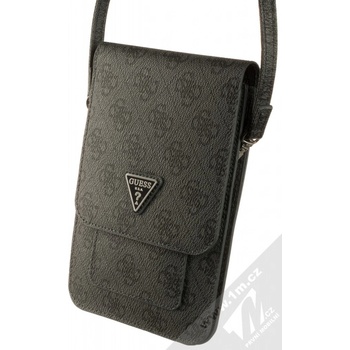 Pouzdro Guess PU 4G Triangle Logo Phone Bag černé