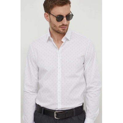 Calvin Klein pánska košeľa slim s klasickým golierom K10K112593 biela
