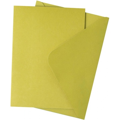 SIZZIX Přáníčkový základ a obálka - MISTLETOE GREEN