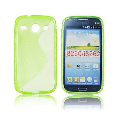 ForCell silkonové pouzdro kryt Lux S Green pro Samsung i8262 Galaxy Core Duos