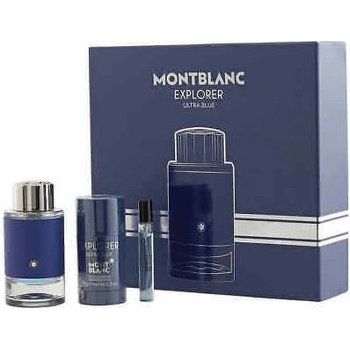 Image 1 of Mont Blanc Explorer Ultra Blue Подаръчен комплект, Парфюмна вода 100ml + Парфюмна вода 7.5ml + дезодорант стик 75g, мъже