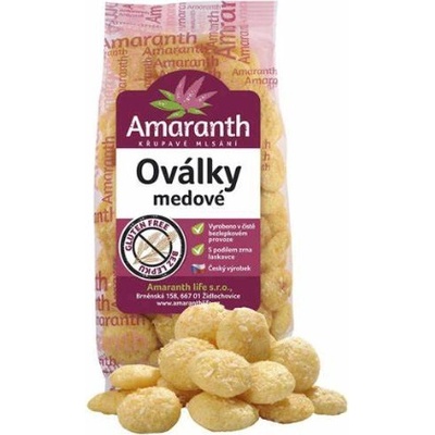 Amaranth life Oválky medové bezlepkové 90 g