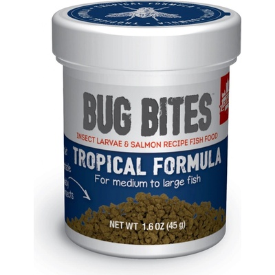 Fluval Bug Bites Tropical Formula Granules M-L 45 g