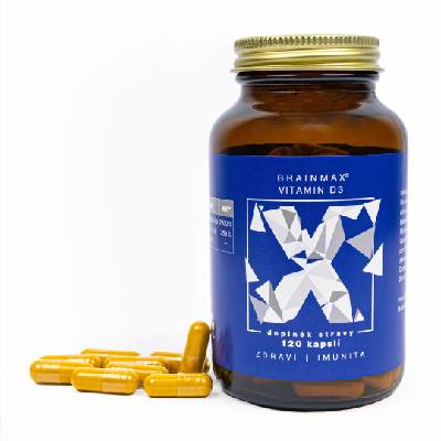 BrainMax Vitamín D3 5000 IU 120 rastlinných kapsúl