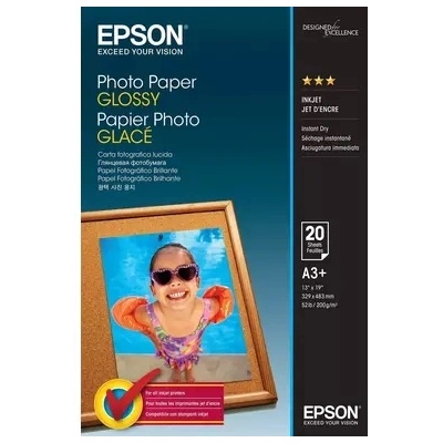 Epsonpapir Гланцирана фотохартия Epson 200 g/m2 - A3+ - 20 Чаршафи (C13S042535)