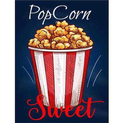 Ceduľa Restaurant Menu - Pop Corn Sweet